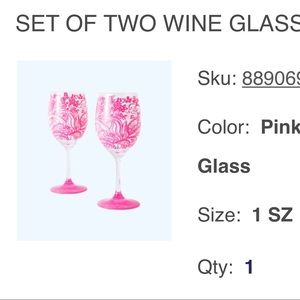 LILLY PULITZER WINE GLASSES